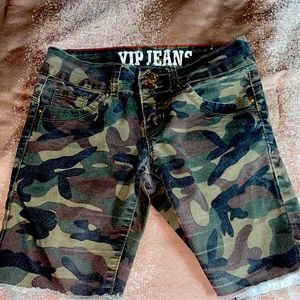 camouflaged shorts